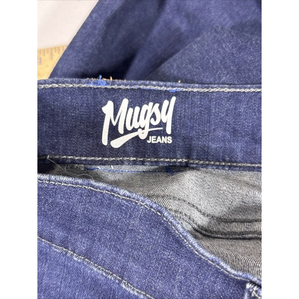 Mugsy Fultons Jeans Mens Size 36x34 Dark Wash Stretch Comfort Lightweight